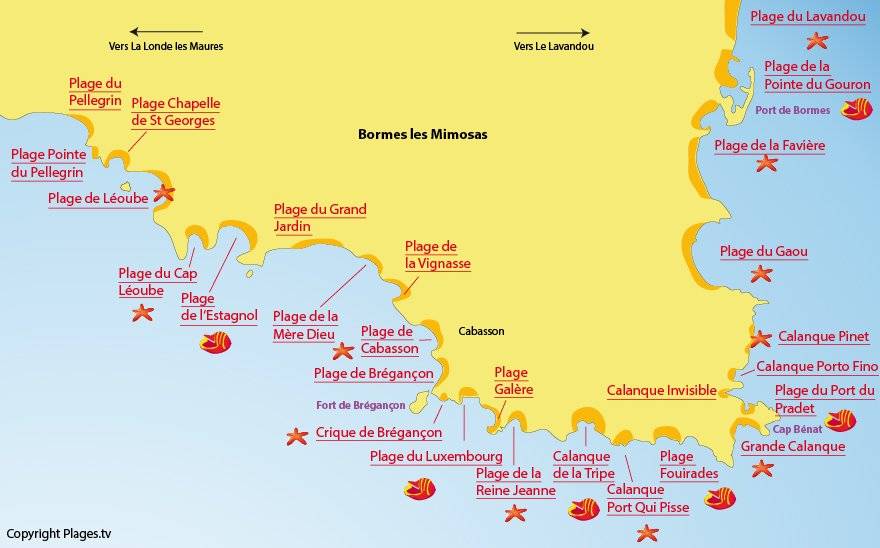 carte-plages-bormes-les-mimosas-83